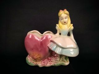 Rare Vintage Alice In Wonderland Ceramic Figurine Walt Disney Productions