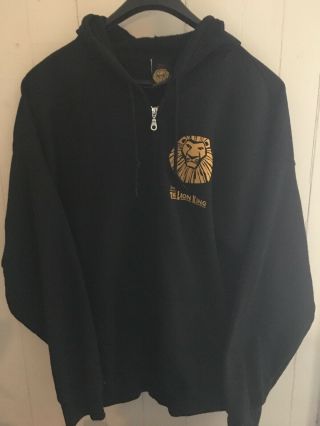 Disney The Lion King Broadway Musical Hoodie Sweatshirt With Zipper Xl