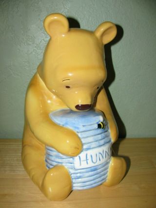 Winnie The Pooh W/ Hunny Pot Disney Classic - Treasure Craft Cookie Jar Mexico