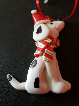 Clay Dough Ornament Dalmation Dog Christmas 3 1/2 Inch