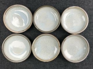 Set Of 6 Vintage Ceramic Japanese Dipping Bowls For Sushi Soy Sauce Wasabi
