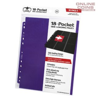 Ultimate Guard 18 - Pocket Side - Loading Trading Card Pages - Purple
