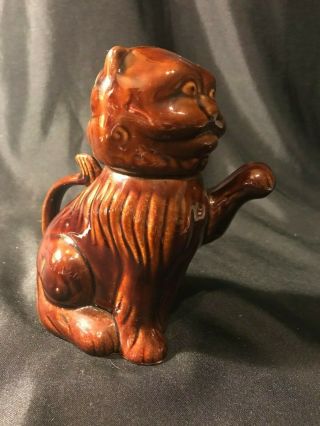 Vintage Creamer Chinese Foo Dog Lion Ceramic Pitcher