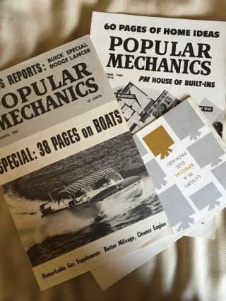 Vintage April 1961 Popular Mechanics Specials W/road Tests (a - 144)