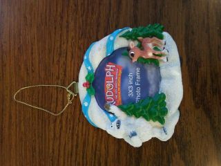 Enesco Rudolph The Red - Nosed Reindeer 3 " X 3 " Picture Frame Christmas Ornament