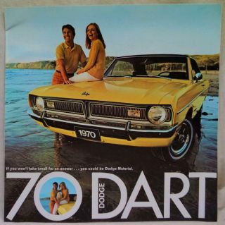 1970 Dodge Dart Automobile Car Advertising Sales Brochure Guide Vintage Gm