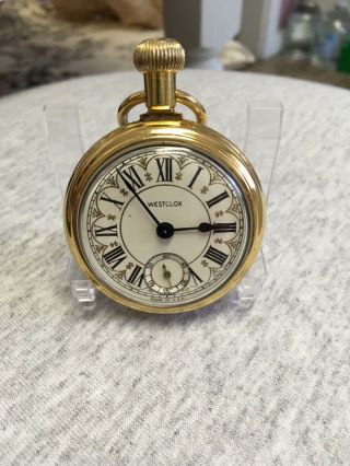 Vintage Pocket Watch,  Westclox,  Railroad,  Doller,  16s,  U.  S.  A. ,