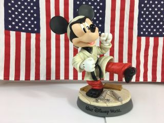 Walt Disney World Mickey Mouse Karate Bobblehead Bobble Head 9 Inches