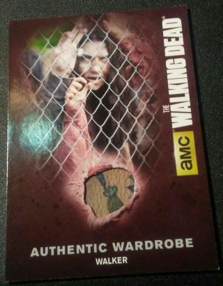 2016 Cryptozoic The Walking Dead Walker Costume Relic Card