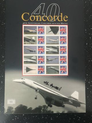 40th Anniv.  Concorde Reaching Mach 2.  Signed Alan Heywood.  Only 500 Printed