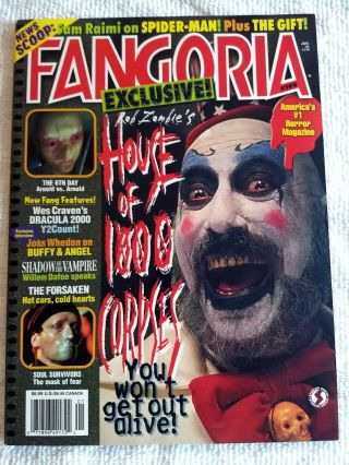 Fangoria 199,  2000.  House Of 1000 Corpses,  Shadow Of The Vampire.