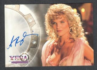 Xena Warrior Princess Series 2 (topps 1998) Autograph Card A7 Alexandra Tydings