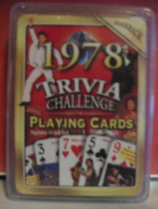 1970 1971 1973 1974 1975 1976 1977 1978 Trivia Challeng Playing Cards