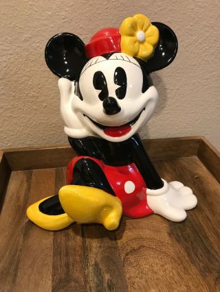 Disney Minnie Mouse Cookie Jar By Treasure Craft Mexico