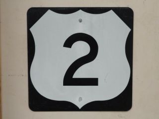 Maine - Washington Us - 2 Highway 2 Route Road Traffic Sign Shield Authentic
