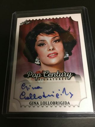 2016 Leaf Pop Century Autograph Auto Gina Lollobrigida