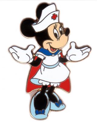 Minnie Mouse Rescue Series Nurse Red Cross Disney Disneyland 2002 Dlr Pin 11722