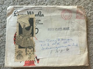 Pattern For Girl Size 2 To 10 Jumper Dress Blouse Vintage Laura Wheeler 1954