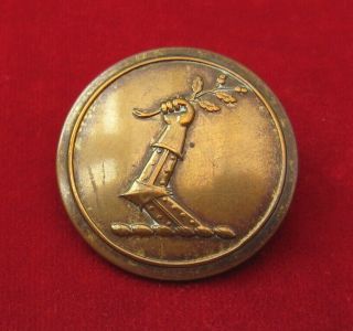 Unknown Large Gilt Livery Button – Armoured Arm Holding An Oak & Acorn Branch
