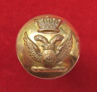 Unknown Gilt Livery Button – Earls Crown Above 2 Headed Eagle Cross On Chest