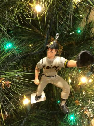 Pittsburgh Pirates Christmas Tree Ornament Orlando Merced Gray Jersey Fielding