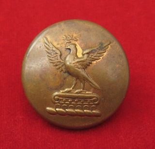 Unknown Gilt Livery Button – Bird on a plinth holing a branch in its beak 2