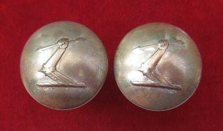 Unknown Silvered Livery Buttons – Arm Holding An Arrow