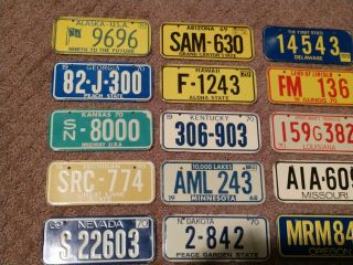 Group of 26 Cereal Premium License Plates - 1970 series - All for one Price 2