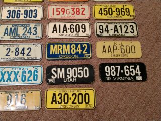 Group of 26 Cereal Premium License Plates - 1970 series - All for one Price 5