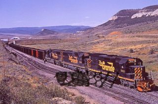 D&rgw Denver & Rio Grande Western Railroad Duplicate Slide 5411 Sd40t - 2