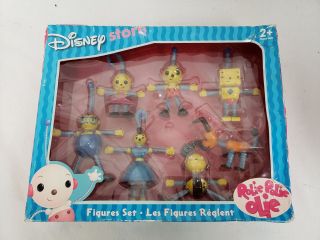 Disney Store Playhouse Rolie Polie Olie 7 Piece Figure Toy Set Nib