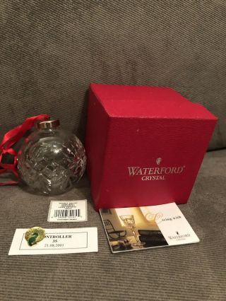 Waterford Crystal Mickey Mouse Ornament Ball
