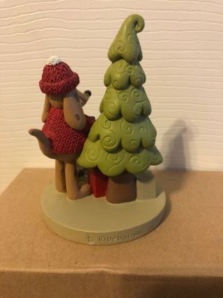 Blossom Bucket Dog Holiday Tree We Woof You Merry Christmas Figurine Decoration 2