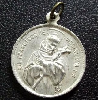 Italy 1226 - 1926 Saint Francis Of Assisi O.  P.  N.  Antique Catholic Latin Medal
