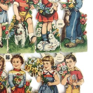 Vintage EAS Germany Die Cut Scrap Ganzbilder Oblaten 3092 Children Single Sheet 4