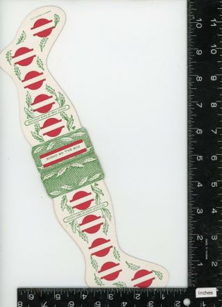 Vintage Christmas Stocking Stuffer With Coin And Bill Slots - 1950 
