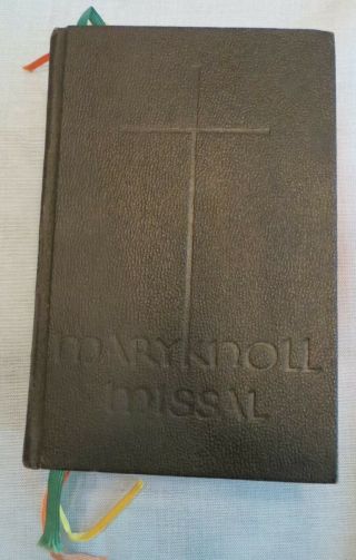 Vintage Maryknoll Missal 1961 Daily Missal Of The Mystical Body English & Latin