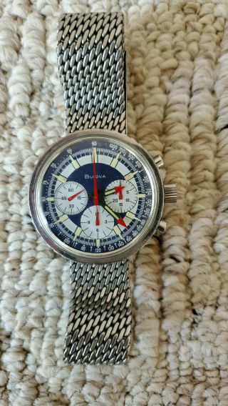 Vintage Bulova Watch With Stop Watch Feature