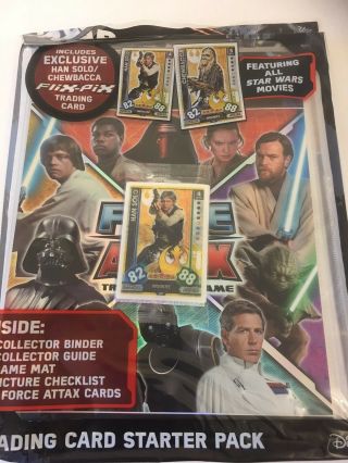 Star Wars Universe Force Starter Pack - Binder,  9 Cards & 1 Flix Pix