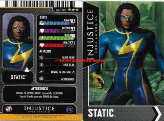 Injustice Arcade Dave And Busters Gold Card 86 Static Foil