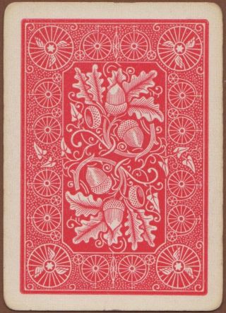 Playing Cards 1 Single Swap/playing Card Antique Wide Uspc Bicycle No.  1 Acorn