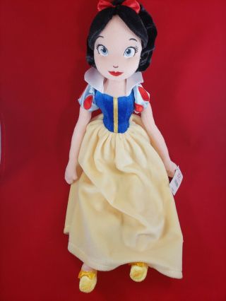 2006 Disney Store Snow White Seven Dwarfs Soft Plush Rag Doll Rare Style 16 In