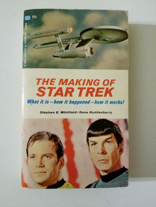 The Making Of Star Trek Stephen E.  Whitfield Gene Roddenberry Pb Ballantine