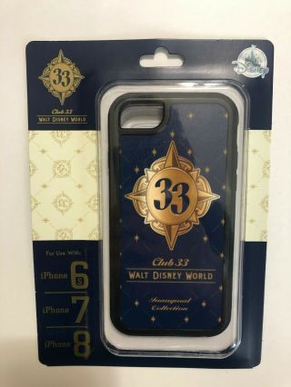 Walt Disney World Wdw Club 33 Exclusive Iphone 6s,  7,  8 Case Rare