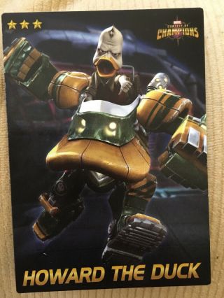 Marvel Contest Of Champions Arcade Game Card 33 “howard The Duck” Ultra Rare