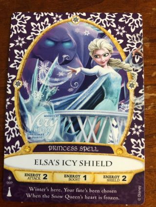 Frozen Elsa’s Icy Shield Disney Card Christmas Party Sorcerers Of Mk