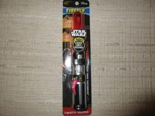 Star Wars Firefly Darth Vader Lightsaber Light & Sound Soft Toothbrush Disney