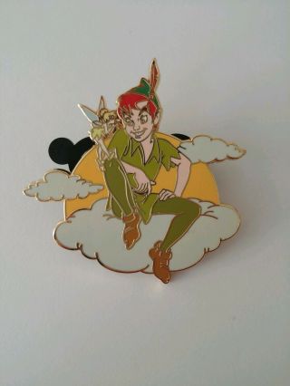 Disney Disneyshopping.  Com Sunset Series Peter Pan And Tinker Bell Pin