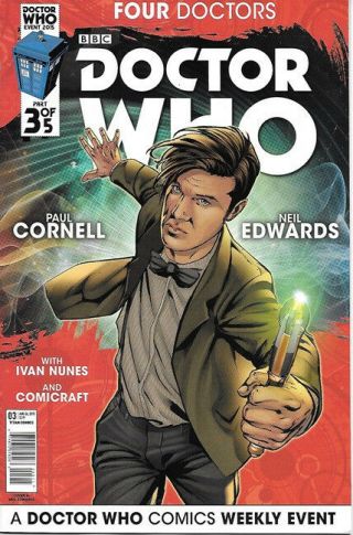 Doctor Who Event 2015: Four Doctors Comic Book 3 Cover A,  Titan 2015 Unread
