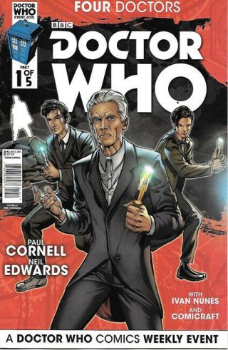Doctor Who Event 2015: Four Doctors Comic Book 1 Cover A,  Titan 2015 Unread